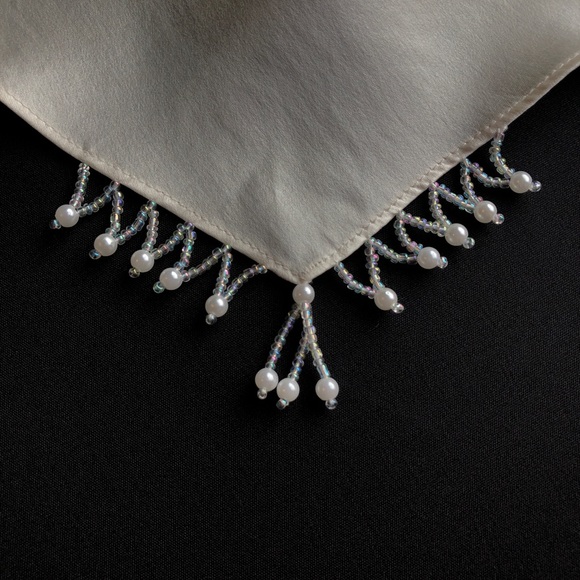 🛑SOLD🛑 Victoria’s Secret Silk Ivory Wrap Tie - Picture 4 of 7